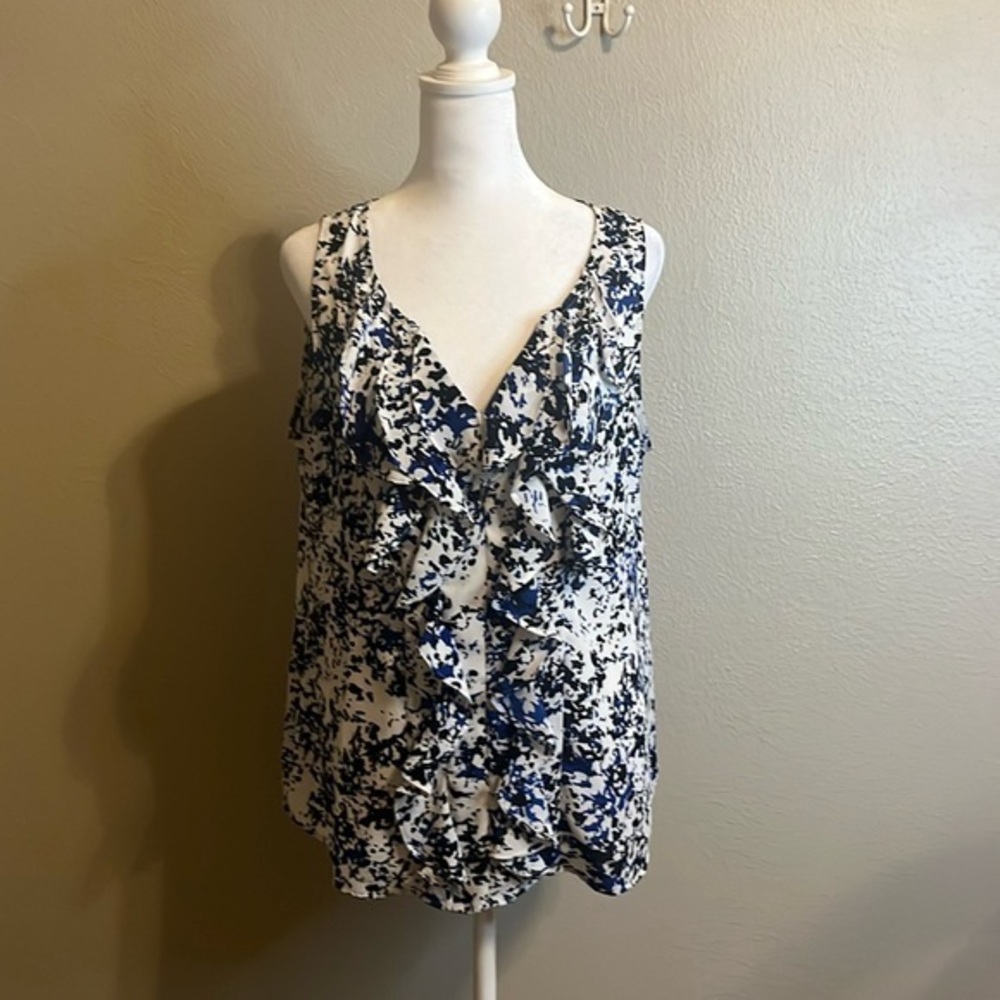 White Housese Black Market Blouse SZ 10